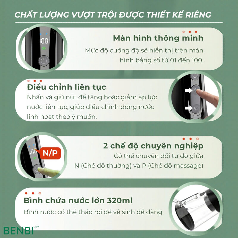 MÁY TĂM NƯỚC BENBI LEVI 3 – TRI KỈ NỤ CƯỜI