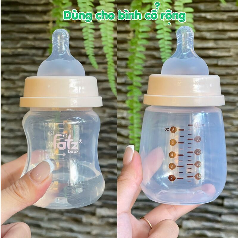 Núm Ti Silicone Cho Bình Cổ Rộng